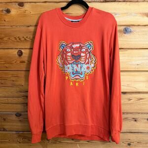 KENZO Tiger Orange Pullover Size XXL